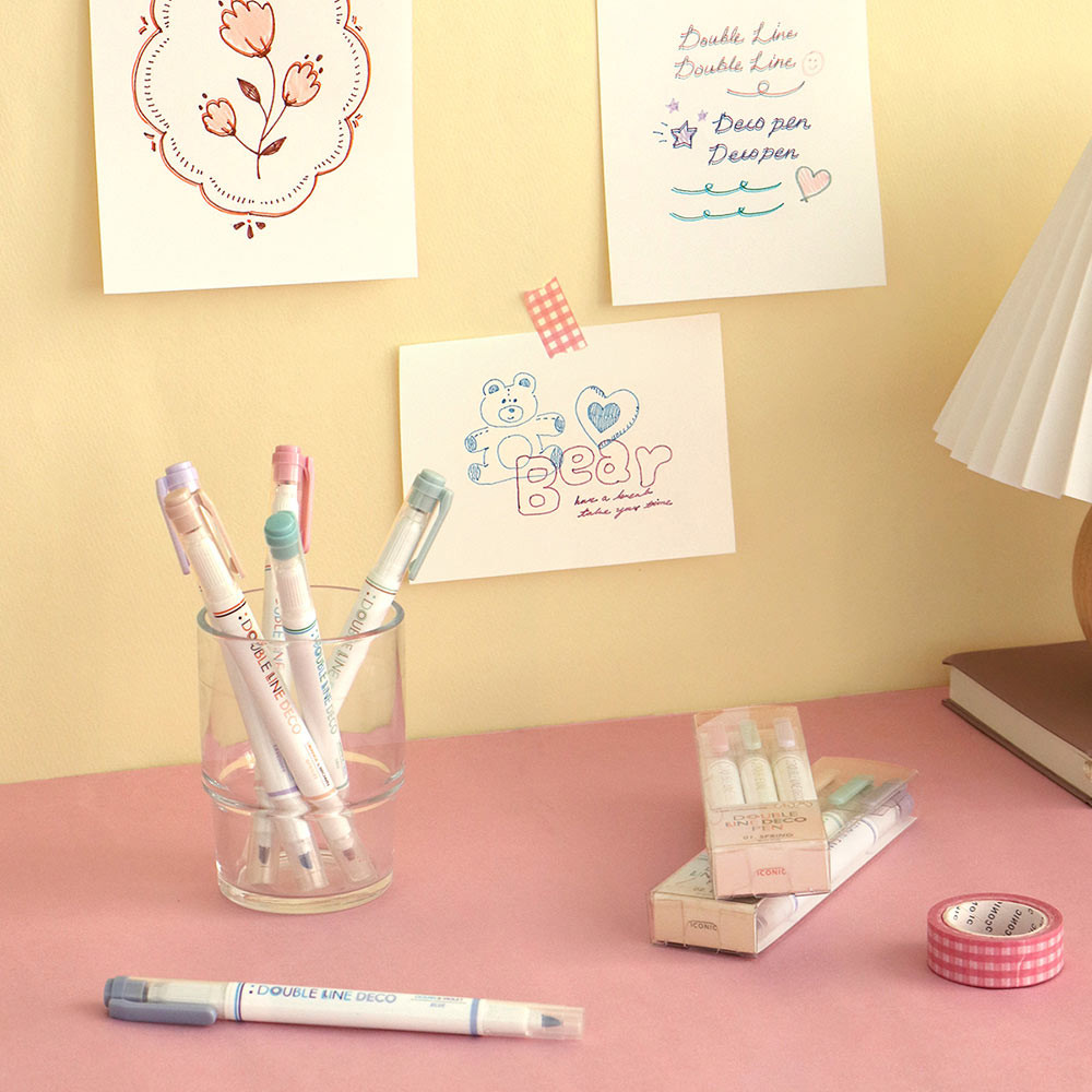 Usage example of Iconic Dual Line Double Ended Color Pen Set